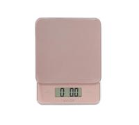 Taylor Balanza Digital de Vidrio de Cocina, Moderna, Compacta, Pesa los Alimentos con Precisión y Función de Peso con Tara, Oro Rosa, 5 kg de Capacidad