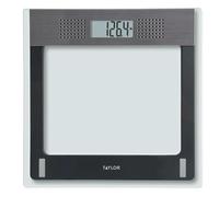 Taylor - Báscula electrónica de cristal parlante para baño, capacidad de 420 libras