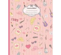 Taylor Composition Notebook: Swift Inspired, Wide Ruled, 7.5 x 9.25 inches, 100 Pages For Teens, Students, Music Lovers, and Study Notes ( Notebook )