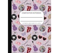 Taylor Composition Notebook: Swift Inspired Wide Ruled Note pad for School | 110 Pages | 7.5 x 9.25