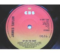 Taylor, James Up On The Roof 7" CBS SCBS7389 EX 1979 there is handwritten number on label and 2mm drill hole in label rim