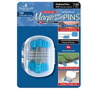 Taylor Seville Originals Flat Cabeza Magic Alfileres, Stainless Steel, Azul, 0.6 x 50mm, 100