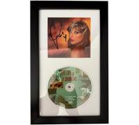 Taylor Swift - The Life of a Showgirl CD W/ Hand Signed Photo 1 (Framed Display Case 6.5x12), Taylor Swift