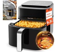 Taylor Swoden Air Fryer 6.5L 1800W Freidora de Aire con Doble Resistencia, Ventana de Visualización, 8 Programas, Panel Táctil Digital, Interior Metálico, 14 Recetas Físicas, Capacidad para 8 Personas