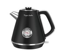 Taylor Swoden Aladin - Hervidor de agua eléctrico, 2200W, inalámbrico, diseño retro, 1,7 litros, acero inoxidable, apagado automático, ventana para visualizar la temperatura.