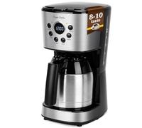 Taylor Swoden Cafetera Goteo con Jarra Térmica Programable 24H, 10 Tazas | Filtro Permanente Reutilizable, Función AutoClean, Intensificador de Aroma, Sistema Antigoteo, Acero Inoxidable, 1,25 L(Brew)