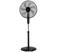 Taylor Swoden Celeste - 7 Aspas Ventilador de pie Potente, 3 Velocidades, 50W Ventiladores, Altura Regulable, Oscilante, Rejilla de Seguridad, Base Estable, Negro, 43x40x120cm