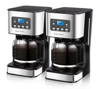 Taylor Swoden Darcy - Cafetera de goteo, 950W, pantalla LCD, filtro reutilizable, programable, función auto limpieza (descalcificación), capacidad 1,5L(12 tazas), función mantener caliente. 2 Piezas