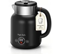 Taylor Swoden Hervidor de Agua, Temperatura Ajustable, Pantalla LED con Visualización de Temperatura.Doble Pared de Acero Inoxidable, Función Mantener Temperatura. (1.7L, 2200W)