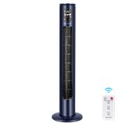 Taylor Swoden Lyric - Ventilador de torre con mando a distancia, pantalla LED, 50W, temporizador 24 horas, 3 velocidades, 3 modos de funcionamiento. Ventilador silencioso de torre y oscilación de 70 °