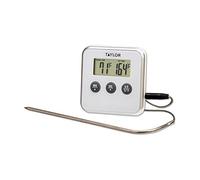 Taylor Termómetro de cocina digital programable con temporizador (blanco)