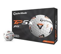 TaylorMade 2021 TP5x 2.0 Golf Balls, Blanco