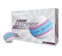 TaylorMade Golf Tour Response Stripe Ball Azul/Rosa Docena
