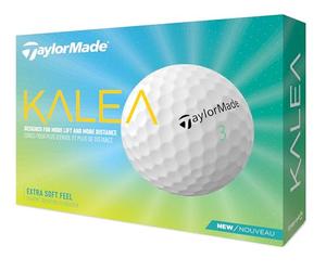 TaylorMade Kalea - Bola de Golf para Mujer, Color Blanco (1 dz)