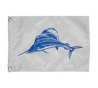 TaylorMade Products, Bandera de Pescador, pingüino de Pescado, Nailon, 30,48 cm x 45,72 cm, 2818, Varios, 12" x 18"
