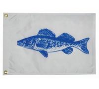TaylorMade Products, Bandera de Pescador, pingüino de Pescado, Nailon, 30,48 cm x 45,72 cm, 4618, 12" x 18"