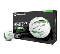 Taylormade SpeedSoft Ink - Pelotas de Golf para Hombre, 12 Unidades, Color Verde