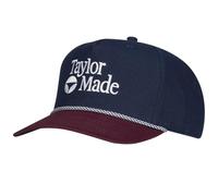 TaylorMade TM26 Frame Stock Rope Hat, Gorra de Golf para Hombre, Estándar, Talla Única, Azul Marino/Granate