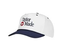 TaylorMade TM26 Frame Stock Rope Hat, Gorra de Golf para Hombre, Estándar, Talla Única, Blanco/Azul Marino