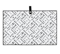 Taylormade Toalla de Microfibra con Logotipo de Golf, Negro, 38 x 61 cm