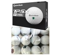 TaylorMade TP5 & TP5x MySymbol Logo Overrun Practice - Pelota de golf (sin caja), 12 pelotas/paquete, fabricada en los Estados Unidos (TP5x, 12 pelotas)