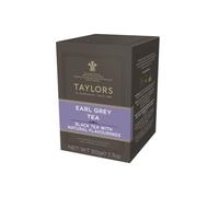 Taylors® | Earl Grey Bergamota Té Negro Ligeramente Fragante | 20 Bolsas de Té Negro Earl Grey Bergamota (50 Gr)