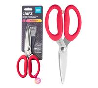 Taylors Eye Witness Gripz - Tijeras de cocina cardenales de 21 cm, cuchillas de acero inoxidable microdentadas, asas de silicona de agarre suave, tijeras ambidiestras para alimentos y cocina para uso