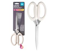 Taylors Eye Witness Gripz - Tijeras para el hogar de 24 cm, cuchillas de acero inoxidable rectificadas con precisión, asas de silicona de agarre suave, tijeras ambidiestras multiusos para uso diario