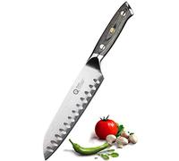 Taylors Eye Witness Quantum Pakka - Cuchillo Santoku con mango de madera de 17,5 cm, hoja de 17,5 cm, núcleo de acero exótico de alta dureza