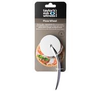 Taylors Eye Witness - Rueda de aluminio para cortar pizza con construcción de acero inoxidable, apta para lavavajillas, se desliza fácilmente a través de masa resistente con protector para proteger