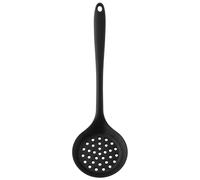 Taylors Eye Witness Skimmer de silicona negra (32 cm) - Cuchara ranurada resistente al calor antiadherente segura para cocinar, escurrir y servir - Silicona de grado alimenticio, apto para