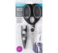 Taylors Eye Witness Tijeras de cocina con funda magnética, mango y cubierta negros