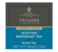Taylors of Harrogate Scottish Breakfast - Caja de Té Suelta - Fuerte, Maltoso y Completo - 125g