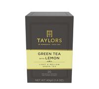 Taylors of Harrogate Té Verde con Limón - Refrescante, Suave y Ligero - 20 Bolsitas de Té