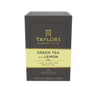 Taylors of Harrogate Té verde - Delicado, ligero y refrescante - Al limón - 20 bolsitas