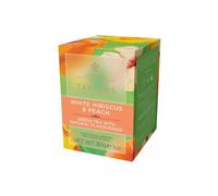 Taylors® | Sencha Té Verde Hibisco Blanco y Melocotón | Sabor a fruta de té verde - 20 filtros de té (30 Gr) | Té afrutado Sencha
