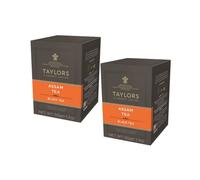 Taylors® | Té Assam Nero | Té negro fuerte y maltato | Té Nero Indiano Assam - 40 Bustines (100 Gr) | Bustine Té Nero Incartate Singlele