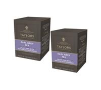 Taylors® | Té Negro Earl Grey Bergamota Ligeramente Fragante - 2 x 20 Filtros (100 Gr) | Bolsas de Té Negro