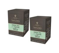 Taylors® | Té Verde y Jazmín | Bolsas individuales de té verde fresco y floral - 2 x 20 filtros de té (80 gr) | Aroma de té verde y jazmín