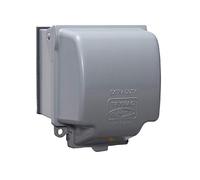 TAYMAC MX7200 RaynGuard - Cubierta de metal resistente a la intemperie en uso, 2 bandas, gris