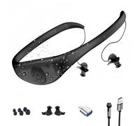 Tayogo Auriculares Natación，Reproductor MP3, 8 GB de Memoria, Impermeables IPX8, Carga Magnética y 20 Horas de Autonomía, Modo MP3/FM, para Natación (Piscina) y Deportes (Negro)