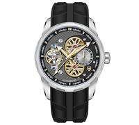 TAYSHILEY Pagani Design - Reloj mecánico automático para hombre, esfera esqueleto, reloj deportivo con correa de goma de flúor, cristal de zafiro sintético, reloj de pulsera automático de lujo para