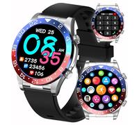 TAYSHILEY Reloj inteligente para hombre, pantalla AMOLED de 1.4 pulgadas, rastreador de fitness deportivo, responde y haz llamadas, monitor de frecuencia cardíaca y sueño, IP67, resistente al agua,