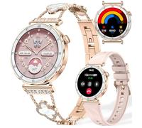 TAYSHILEY Reloj inteligente para mujer, AMOLED de 1.2 pulgadas, pantalla siempre encendida, rastreador de fitness con llamada Bluetooth, monitor de sueño de frecuencia cardíaca, presión arterial para