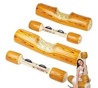 TAYSTE Troncos Batalla | Flotador Inflable para Tumbona Piscina,4 Piezas Juguetes Piscina inflables Juguetes Agua Flotante Grano Madera Flotante Fiesta en la Piscina Juego