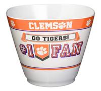 Taz?n para refrigerios de fiesta Fremont Die NCAA Clemson Tigers de 7.85"" (1 gal?n), blanco/colores del equipo