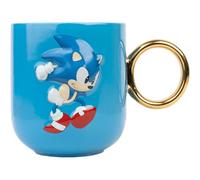 Taza 3D Asa Anillo Sonic El Erizo The Hedgehog Cerámica 350 mls