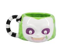 Paladone Beetlejuice - Taza con forma de cara - Producto oficial de regalo para fanáticos de películas de terror retro, vasos de cerámica 3D extragrandes, taza de coleccionistas de películas de los