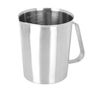 Taza 4 Tazas De Cobre De Acero Inoxidable 16 × 15 × 15 Taza De Espuma De Leche De Café De Acero Inoxidable De 1500 Ml con Escala para Uso En Cafetería Latte Art