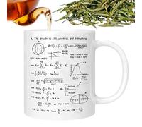 Taza À Café Mathématiques - 320 ml Tasse En Céramique Décorée D'Équations - Tasse À Boire Mathématique - Pour Consommer Thé Chaud Ou 8,2 Cm/3,23 Pouces,Froid Du Jus De L'Eau Des Boissons Du Thé